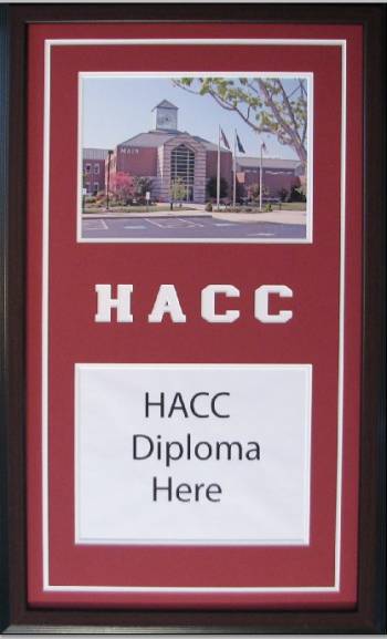 Harrisburg Area Community College (HACC) Diploma Frame