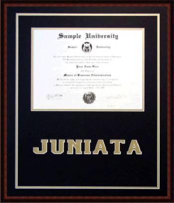 Juniata College Diploma Frame