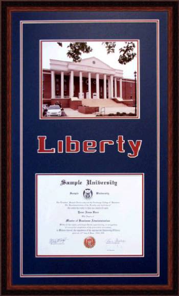 Liberty University Diploma Frame