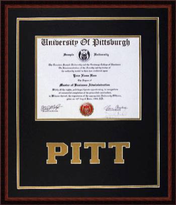 Pitt (University of) Diploma Frame