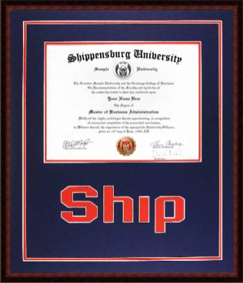 Shippensburg University Diploma Frame