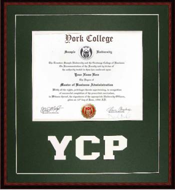 York College of Pa (YCP) Diploma Frame